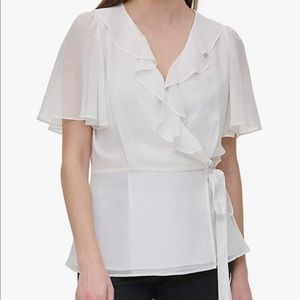 Calvin Klein size small, ruffle blouse